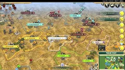 Civ 5 AI Only Great Plains - Part 6