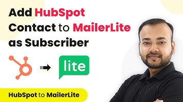 How to Create MailerLite Subscriber for HubSpot Contact | HubSpot MailerLite Integration