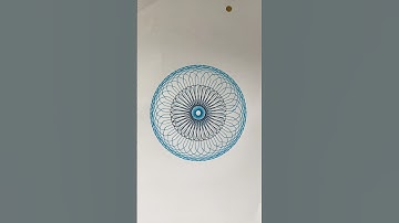 How many rotations did the pen make in total?🤔#art #asmr #satisfying #relaxing #spirograph #shorts