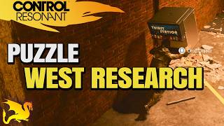 West FBC Research Facility Puzzle - CONTROL RESONANT