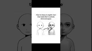 how to draw an angelic man that controls time and space #digitalart #arttutorial #shortsviral
