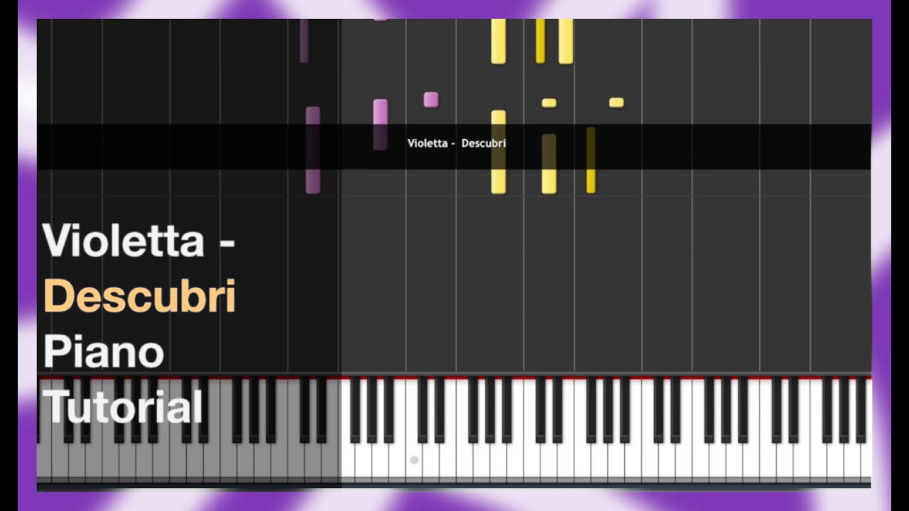 Violetta Descubri Piano Tutorial Youtube