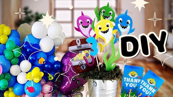 DIY: BABY SHARK PARTY, DIY DOLLAR TREE BABY SHARK BIRTHDAY PARTY