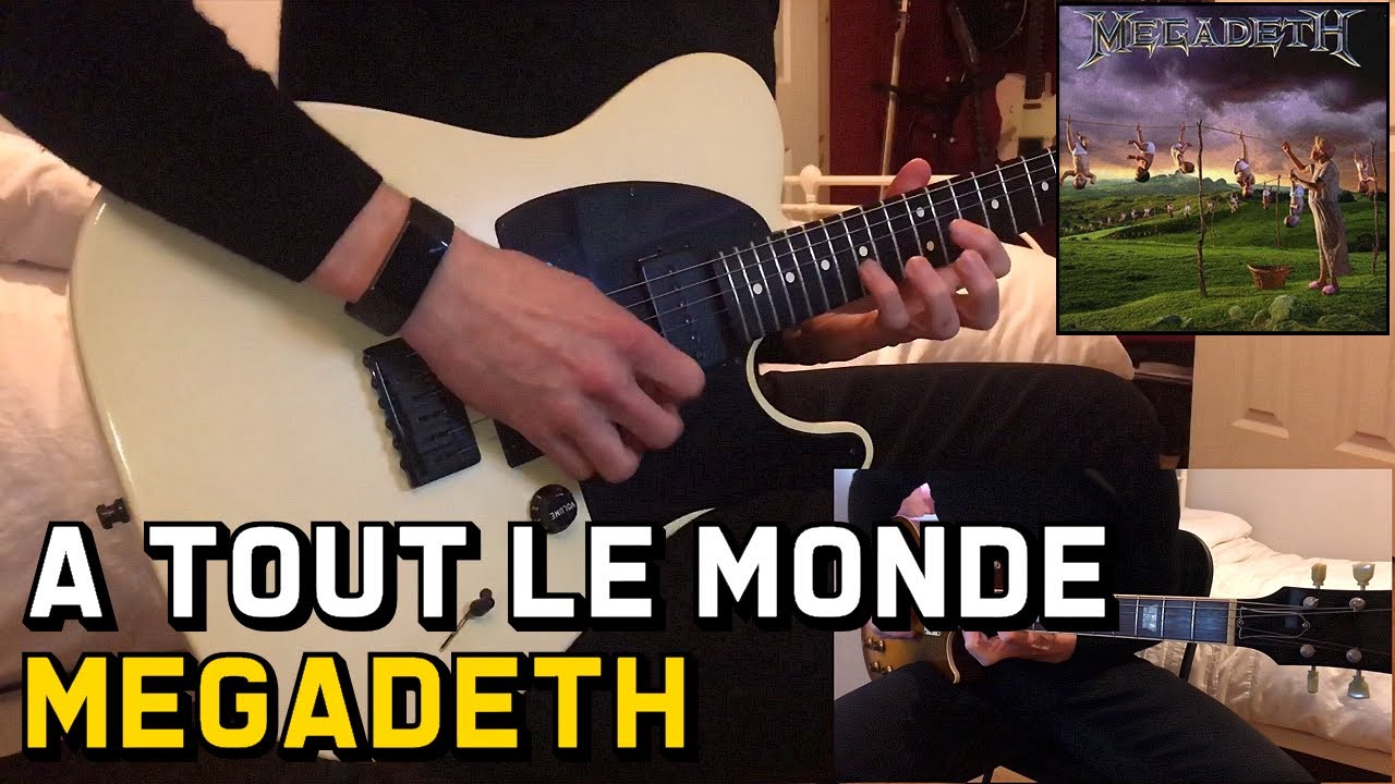Megadeth - A Tout Le Monde (Guitar Solo & Outro Harmony) Cover - YouTube