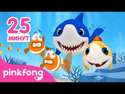 Акулёнок На 3D Туруру Туру | Сборник Песенки | Пинкфонг! Песни Для Детей