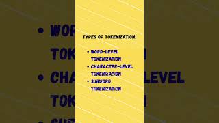 Tokenization in NLP#nlp #ai #learning