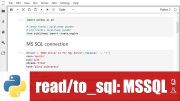 สอน pandas: save DataFrame ไปเป็นตารางใน MS SQL Server