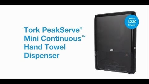 Tork Peakserve Mini - Continuous Hand Towel dispensing systems video