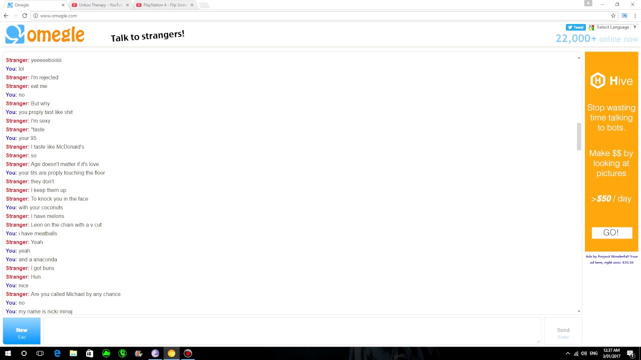 MOST FUCKED UP CONVO ON OMEGLE EVER - YouTube MOST FUCKED UP CONVO ON OMEGLE EVER - YouTube