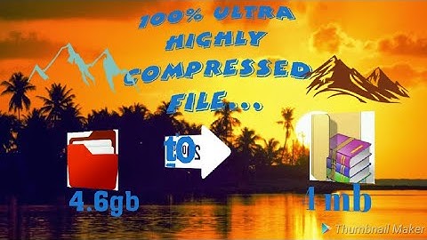 How to ultra  compress any file [4 GB to 4 mb].by technical brothers.