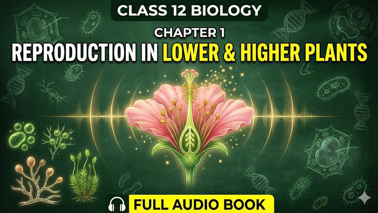 Biology Class 12 Chapter 1 Audio Lecture | Reproduction in Lower and ...