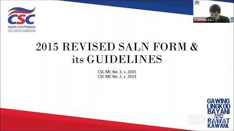 SALN Video Orientation