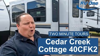 Cedar Creek Cottage 40Cfk2 Travel Trailer Tour