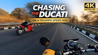 Chasing the DUCATI on a Speed 400 | Raw Sound Experience [4K]