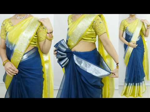 How to Make Perfect Organza silk Saree For Beginners |Saree draping For Wedding #Saree
