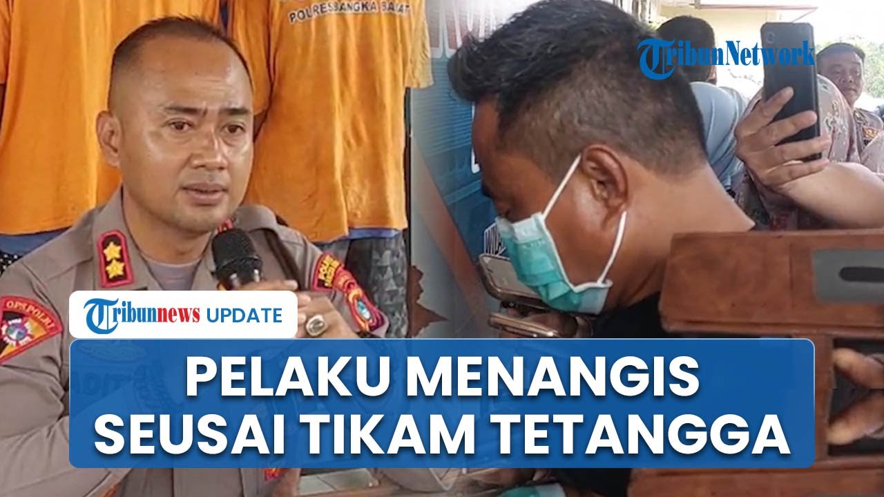 Pengakuan Tersangka Penikaman Pria di Bangka Barat, Menangis saat Sesali Perbuatannya