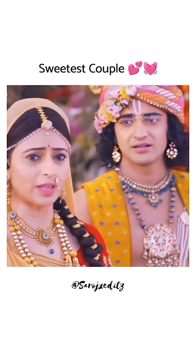 Sweetest Couple Ever 💗 #radhakrishna #radheradhe #sumedhmudgalkar #sumellika