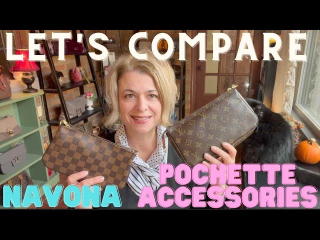 Compare the Louis Vuitton Pochette Accessories with the Navona Pochette. 