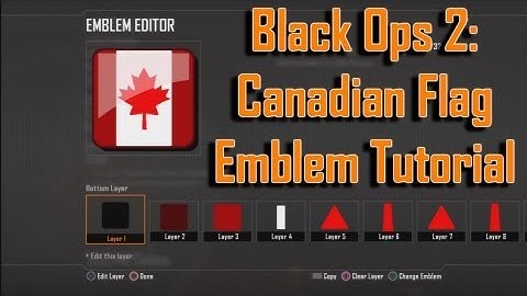 Black Ops 2 Emblem Tutorial - Canada Emblem (Canadian Flag) & Emblem Making Tip
