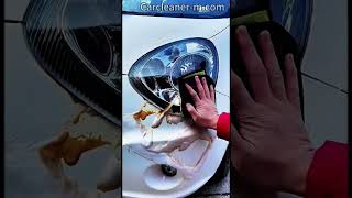 The cleaning agent is really powerful. Do you love this level of cleanliness?#carcleaning #shorts