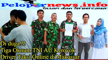 Di duga tiga oknum TNI AU keroyok supir online di bandara sultan hasanuddin
