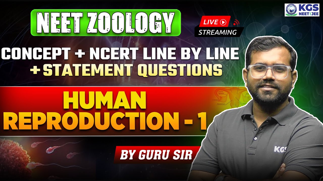 Human Reproduction Part 1 | Class 12 NEET Zoology | NCERT Line by Line ...