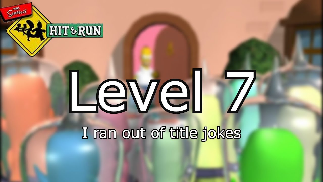 Simpsons Hit and Run level 7 - YouTube