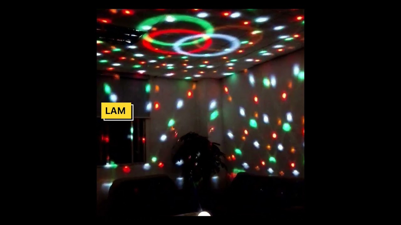 Disco Dj Party Light Remote Control DMX512 Led Crystal Ball Lights