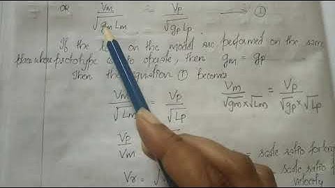 CE206 FM 2 - MODULE 6- FROUDE MODEL LAW ( PART 1)