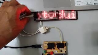 HT16K33 Led16x8 daisy chain (Arduino)