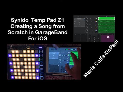 Synido Tempo Pad Z1 PERFORMANCE with iPad * Creating a Song