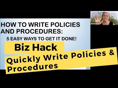 How to Write Policies and Procedures: 5 Ways to Get Them Done