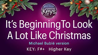It's Beginning To Look A Lot Like Christmas.  Michael Bublé version.  F#+  Higher Key