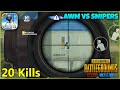 AWM vs Snipers, Epic Solo Squad Gameplay | PUBG Mobile Lite