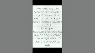 Divisibility by 125