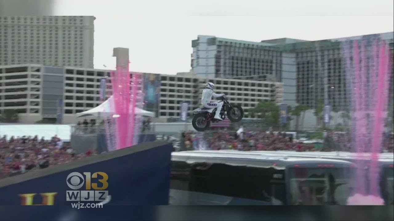 Md. Native Travis Pastrana Completes Three Evel Knievel Stunts YouTube