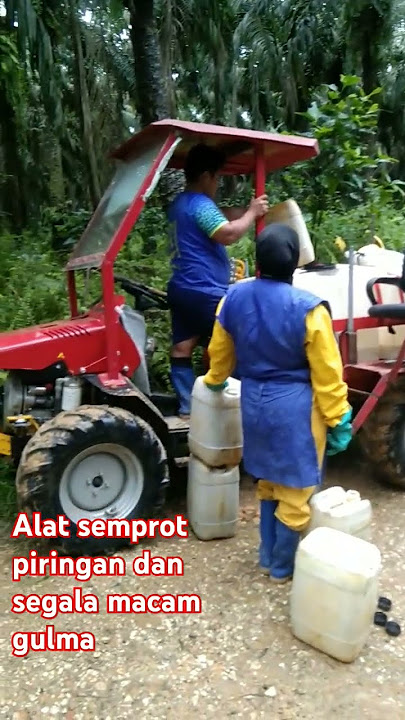 alat semprot baru pakai mesin genset erreppi #kebunsawit #sawit #semakbelukar #shorts