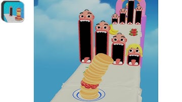 PANCAKE RUN 🥞🍽️🍎 Gameplay All Levels Walkthrough Game NEW BIG UPDATE Level 1-3