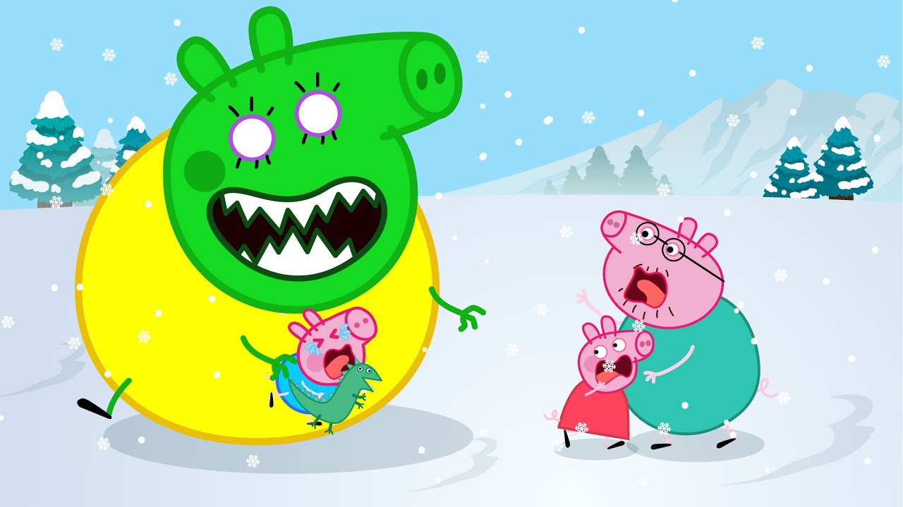 Peppa Pig and Shark Monster, Zombies Appear At The Pig City 🧟‍♀️ | Peppa Pig Funny Animation