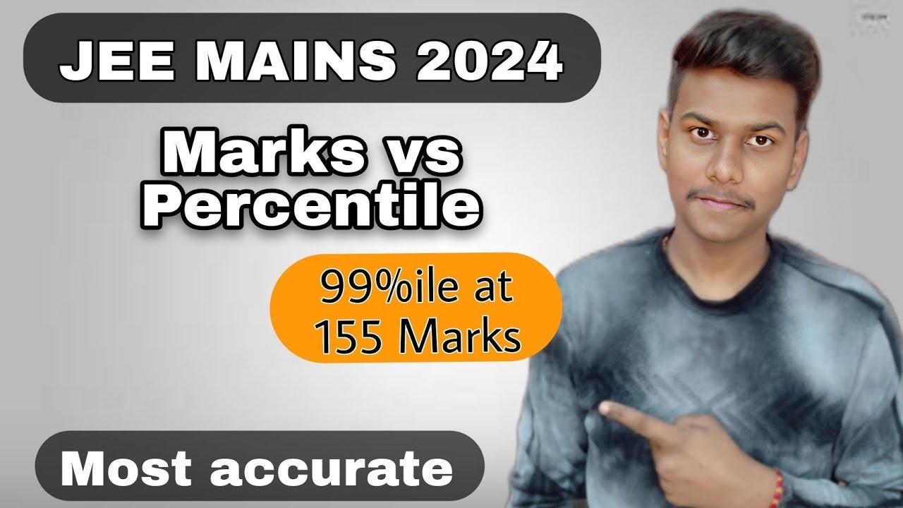 JEE 2024 Marks vs Percentile | Most accurate | After final answer key ...