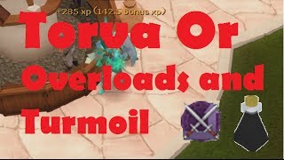 Runescape 3 - Working Towards Torva or Turmoil/Overloads