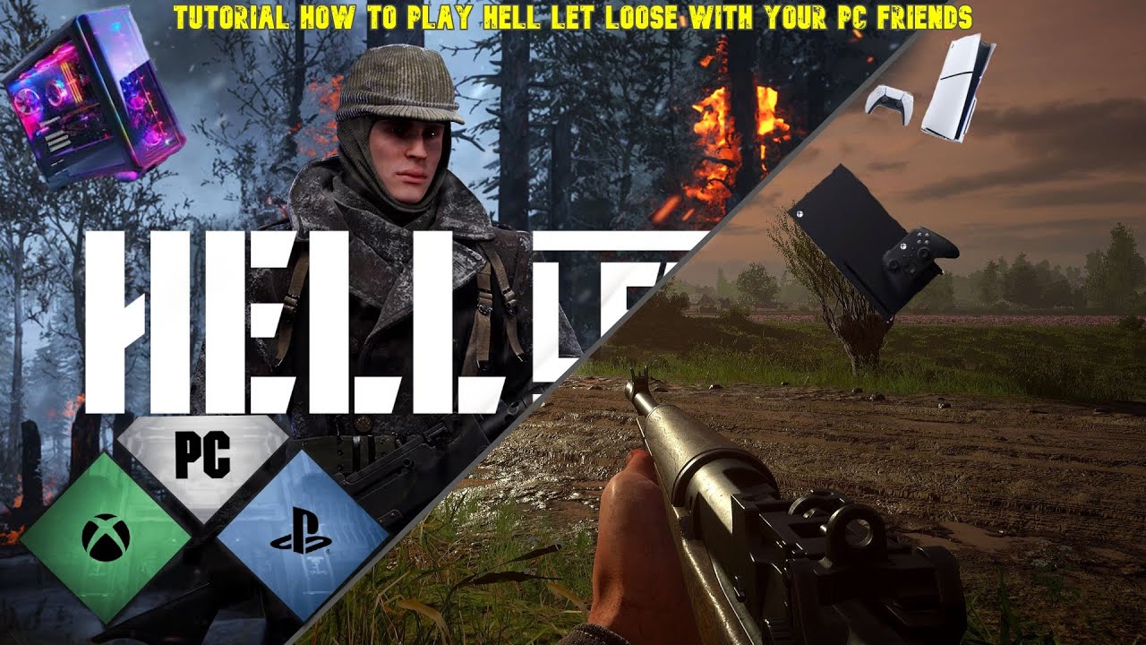 You can play cross platform on hell let loose ps5 can play with pc now ...