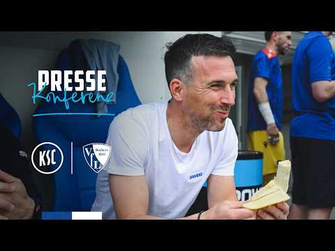 Live Pressekonferenz vor KSC - VfL Bochum — football video