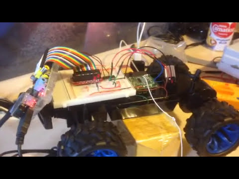 RC car control using raspberry pi and phone