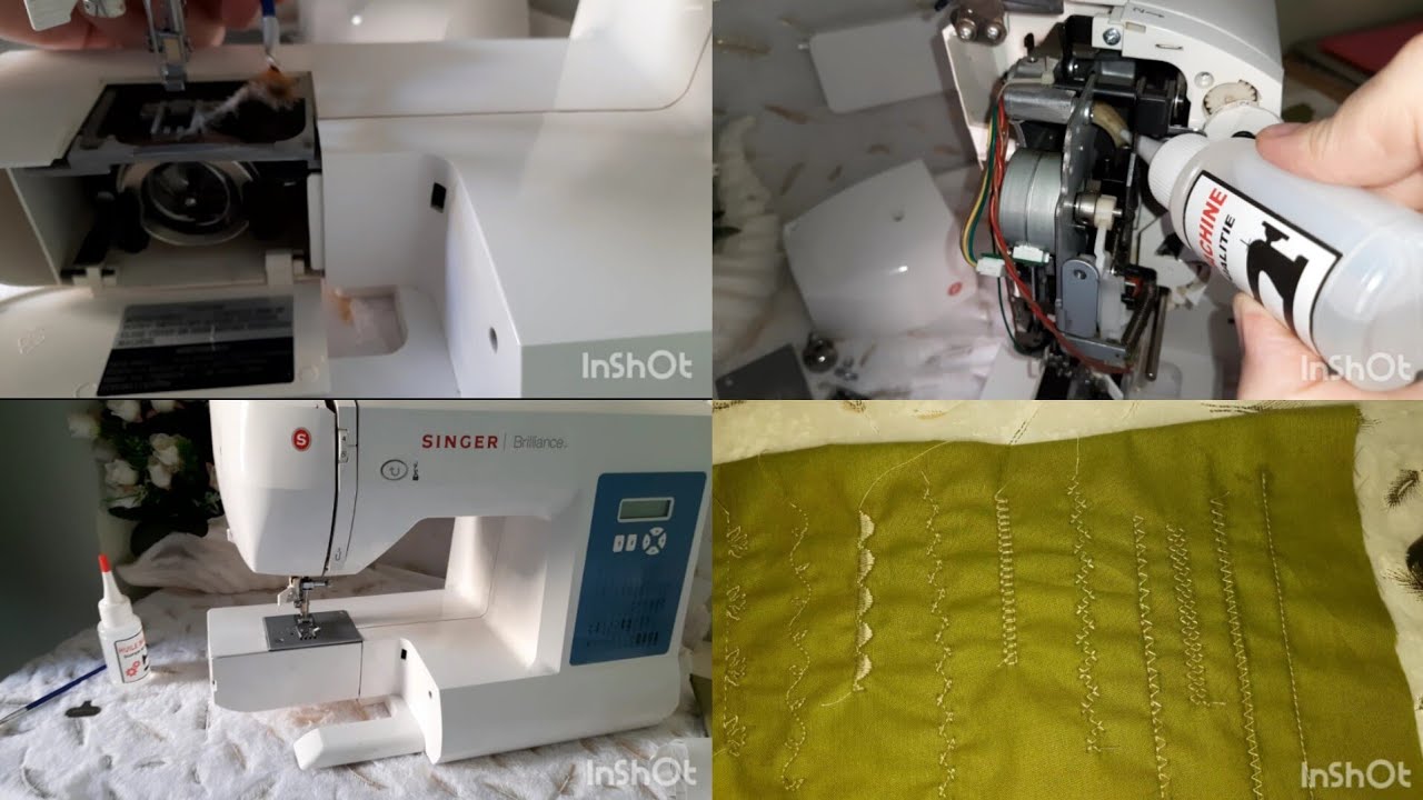 كيف أعرف ان الماكينة بحاجة إلى صيانة؟ كيفية التزييت و التنظيف للمبتدئات... شاهدي الفرق بعد التزييت 😎