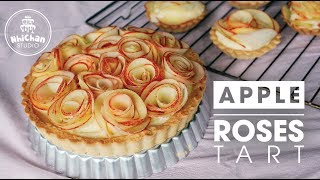 How to make Apple Rose Tart Mother's Day | Cách làm bánh tart táo hoa hồng | Nhi Chan