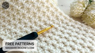 How to Crochet The Most Beautiful Blanket Pattern for Beginners 🥰 ⚡️ SUPER EASY Crochet Stitch