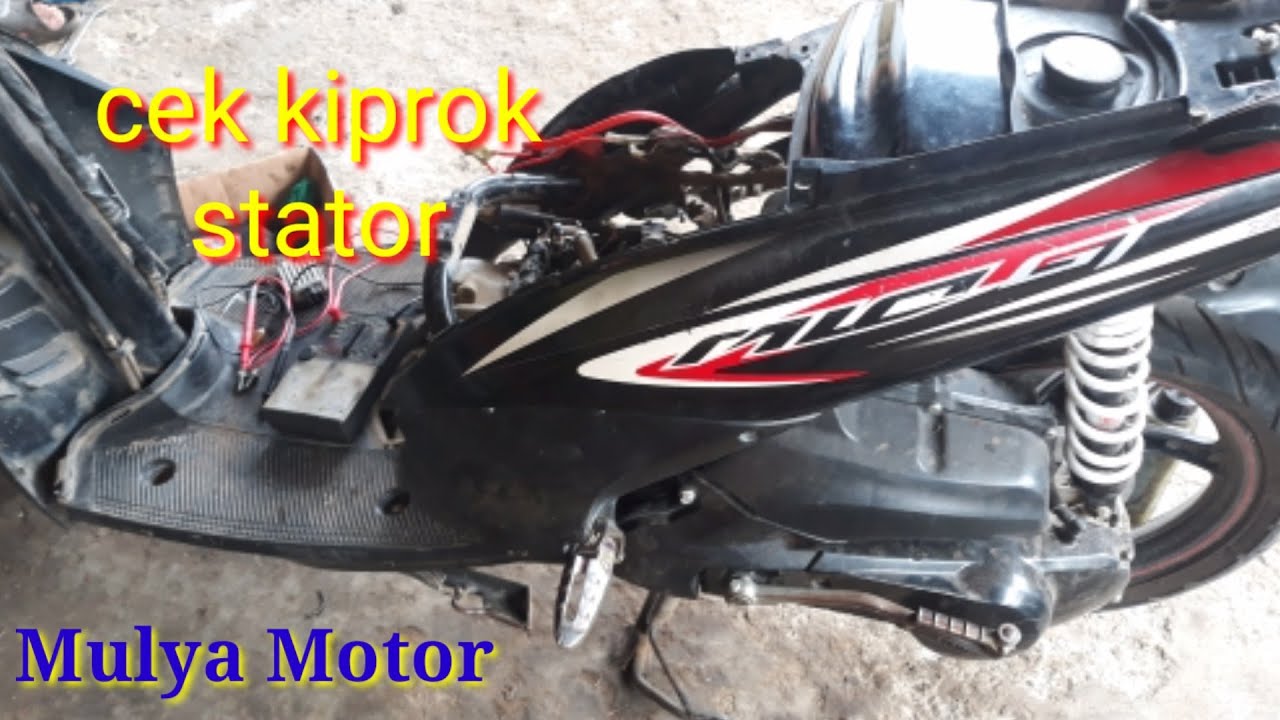 Cara cek komponen pengisian dan kelistrikan mio gt,mio j dan xeon.