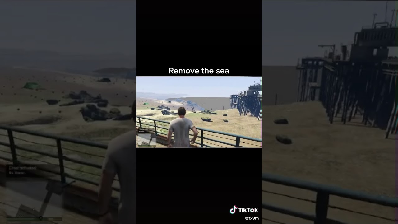 Gta v how to remove sea #gta#gtav#gta5#gtavcheatcodes