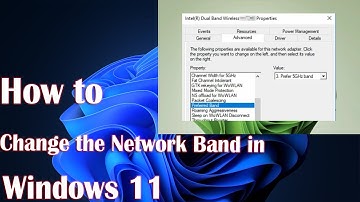 How to Switch Between 2.4GHz and 5GHz Wi-Fi Bands on Windows 11/10?